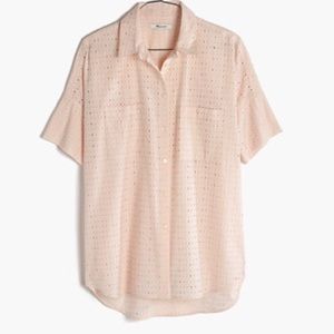 Madewell Courier Eyelet Top Sz Medium